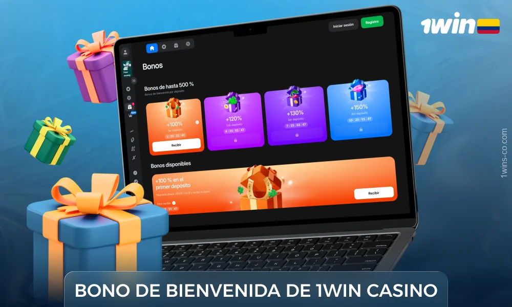 Los nuevos jugadores de 1Win en Colombia reciben un bono de bienvenida del 500% en sus primeros 4 depósitos