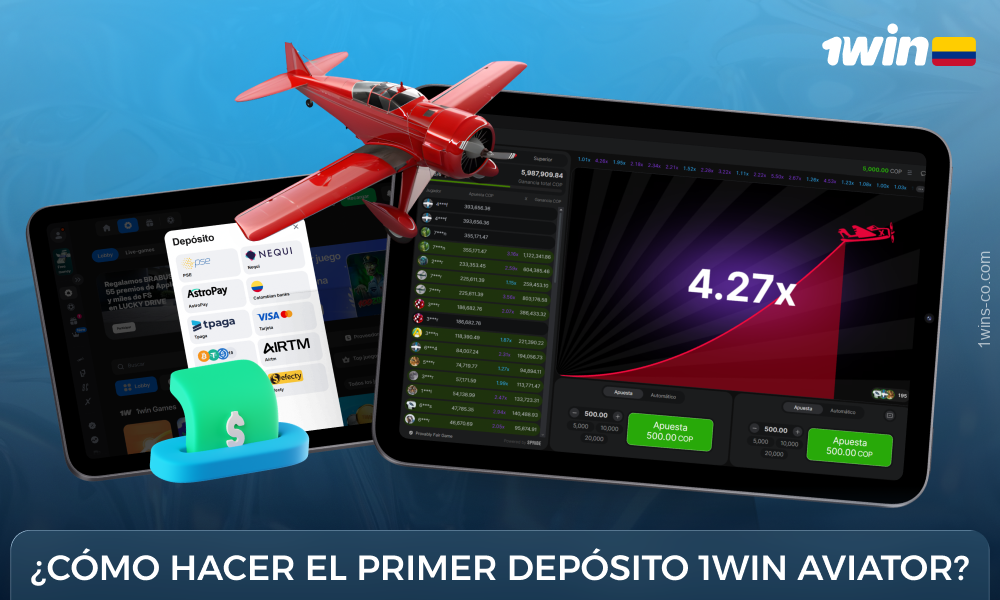 Para realizar un depósito en 1win Aviator Colombia, los jugadores deben seleccionar el método de pago deseado, especificar el importe y confirmar la transacción
