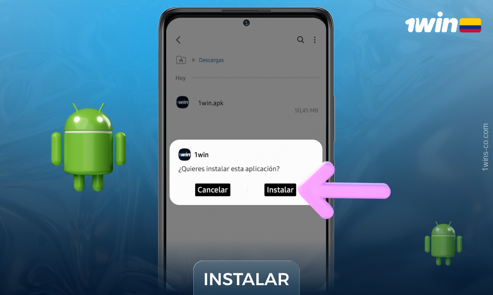 Instalar la aplicación 1win para Android